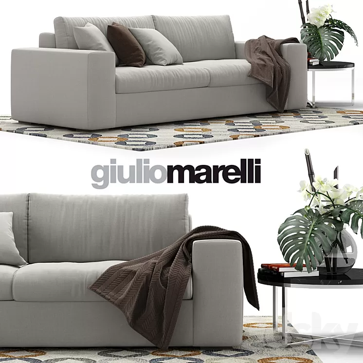 sofa Epika Giulio Marelli 3D Model