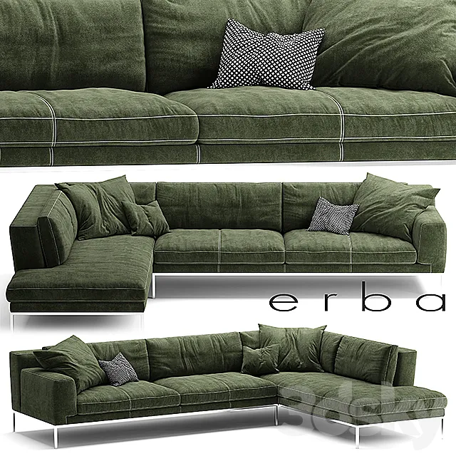 Sofa ERBA ITALIA EDIZIONE Sectional sofa 3DModel Sofa ERBA ITALIA EDIZIONE Sectional sofa 3DModel