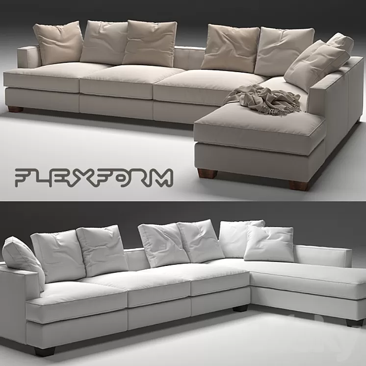 SOFA EROS FLEXFORM 3D Model
