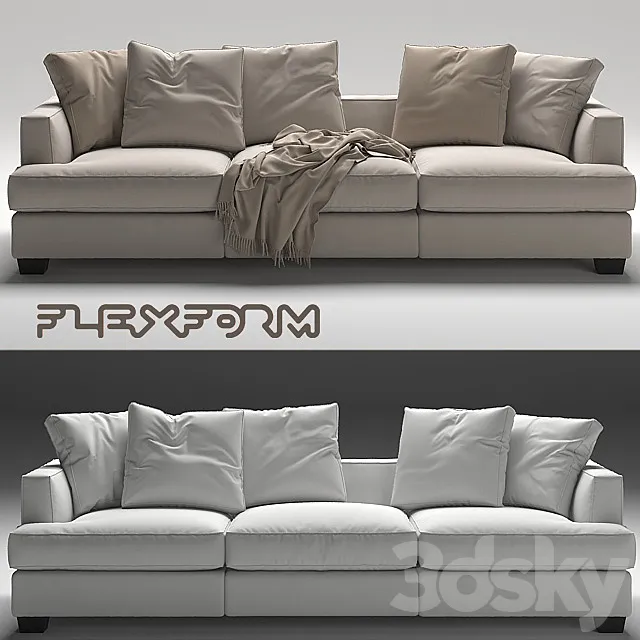 Sofa Eros Flexform 3DModel Sofa Eros Flexform 3DModel