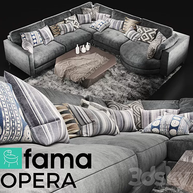 Sofa Fama Opera 3D Model