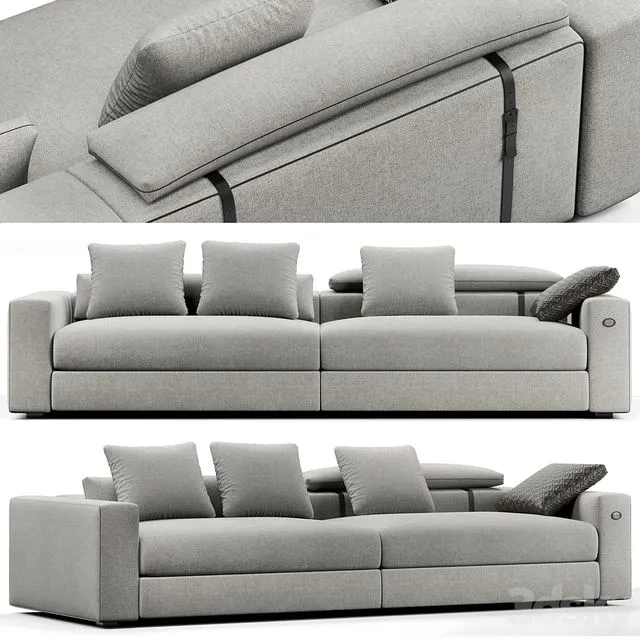 Sofa Fendi Belt Tight 3D Model Sofa Fendi Belt Tight 3D Model