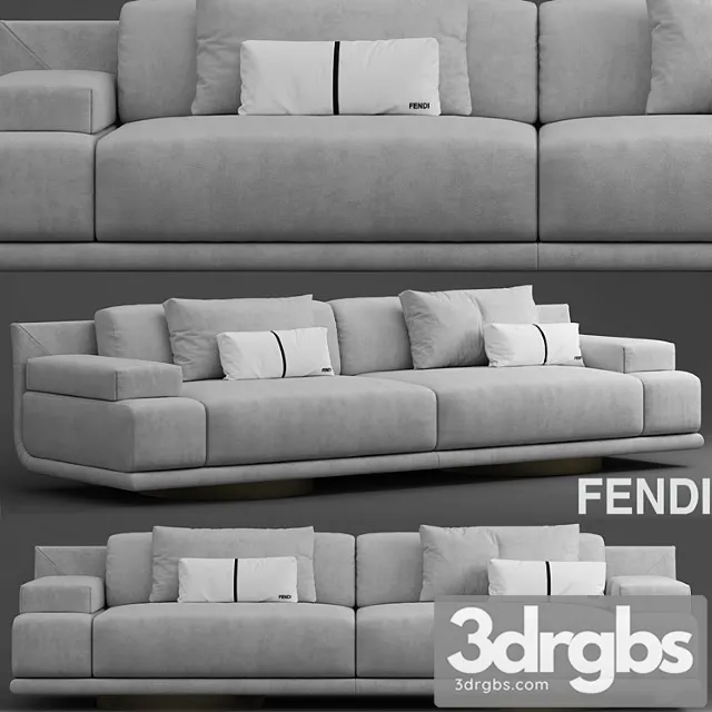 Sofa fendi casa artu sofa 2 3D Model Download Sofa fendi casa artu sofa 2 3D Model Download