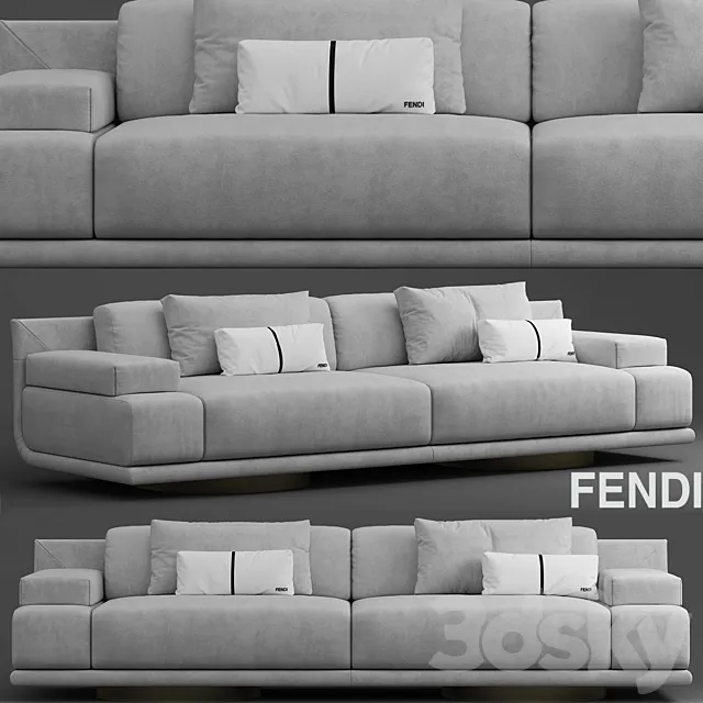 Sofa fendi casa artu sofa 3D Model