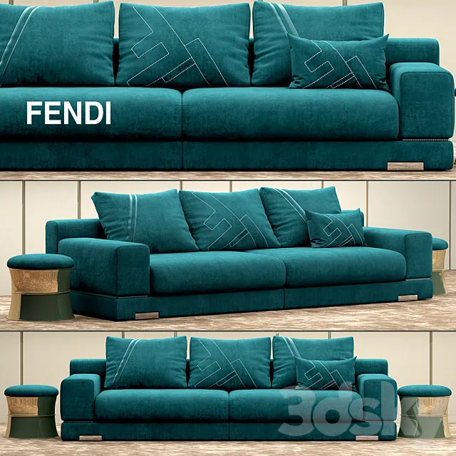 Sofa Fendi Casa Madison 3DModel Sofa Fendi Casa Madison 3DModel