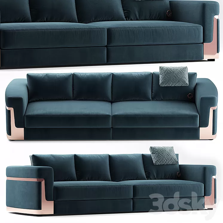 Sofa fendi RAY SOFA 3D Model Sofa fendi RAY SOFA 3D Model