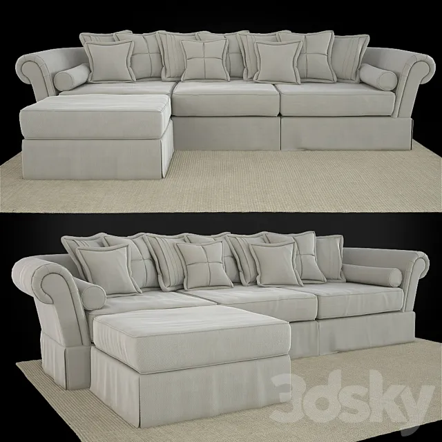 Sofa Fine Home Bella Shabby 3DModel Sofa Fine Home Bella Shabby 3DModel