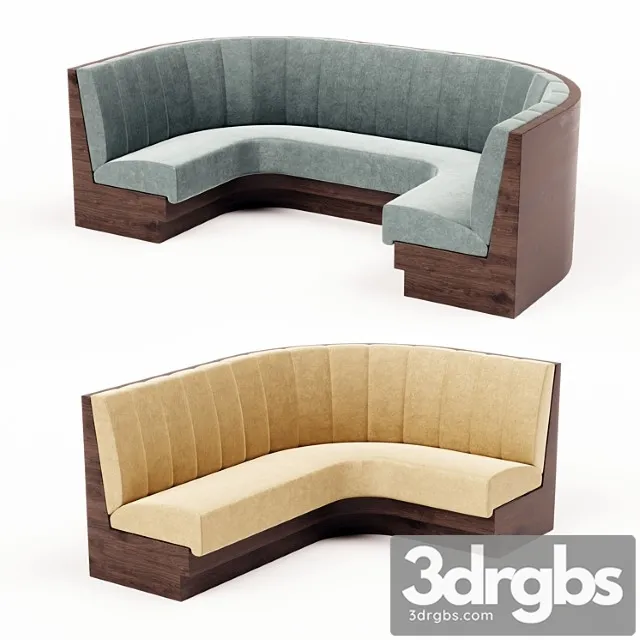 Sofa for restaurant 2 3D Model Download