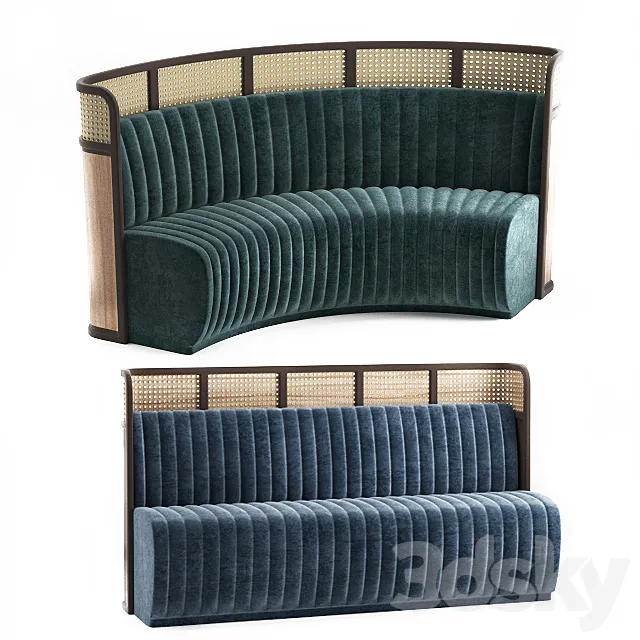 Sofa for restaurant-3 3DModel Sofa for restaurant-3 3DModel