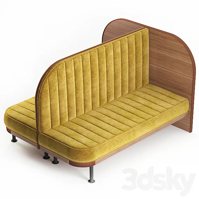 Sofa for restaurant-5 3D Model