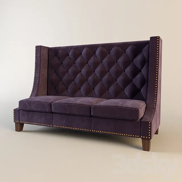 Sofa for restaurant. cafe 3DModel Sofa for restaurant. cafe 3DModel