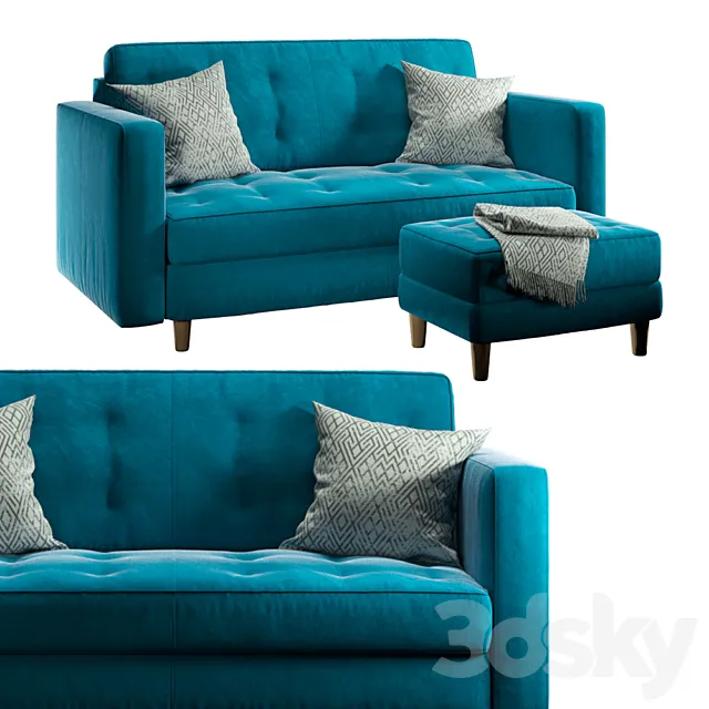 Sofa Form _ Sofa Eiffel Pouf Trocadero 3DModel Sofa Form _ Sofa Eiffel Pouf Trocadero 3DModel