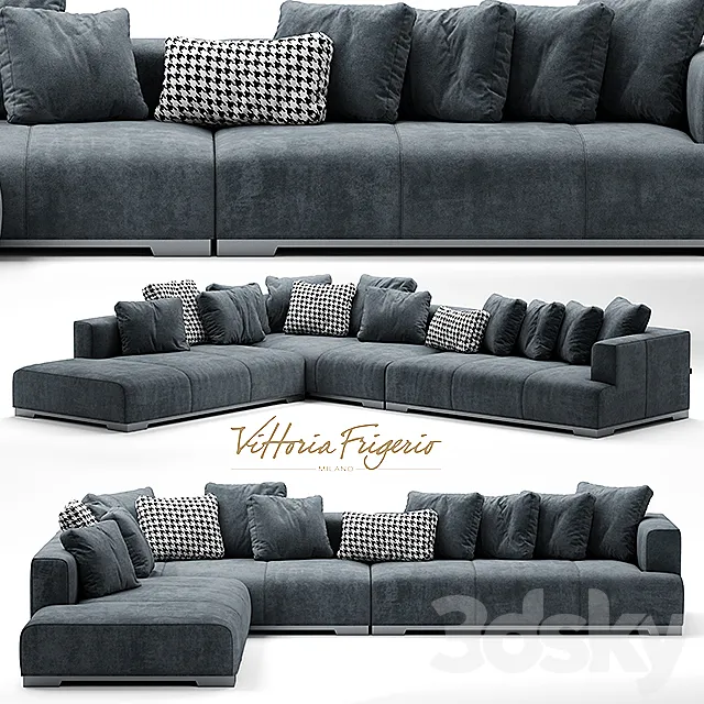 Sofa frigerio salotti ATTICO 3D Model Sofa frigerio salotti ATTICO 3D Model
