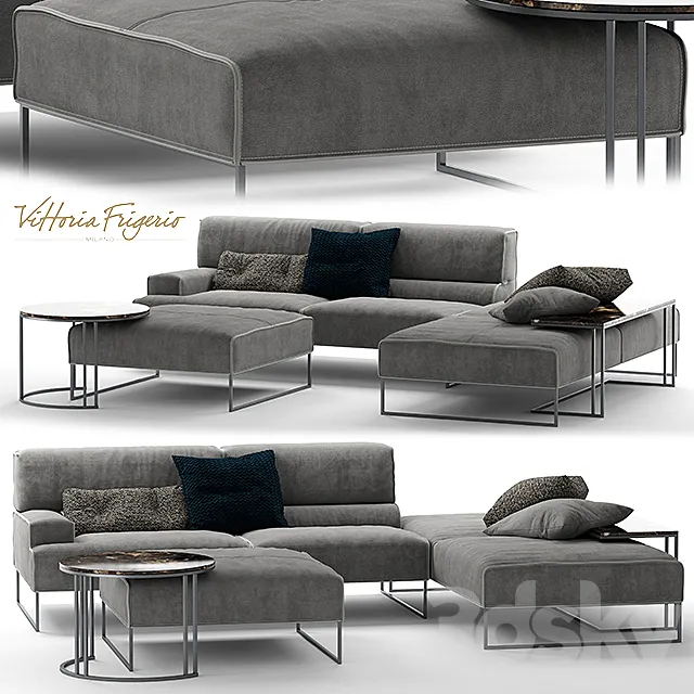 Sofa frigerio salotti CLOUD 3DModel Sofa frigerio salotti CLOUD 3DModel