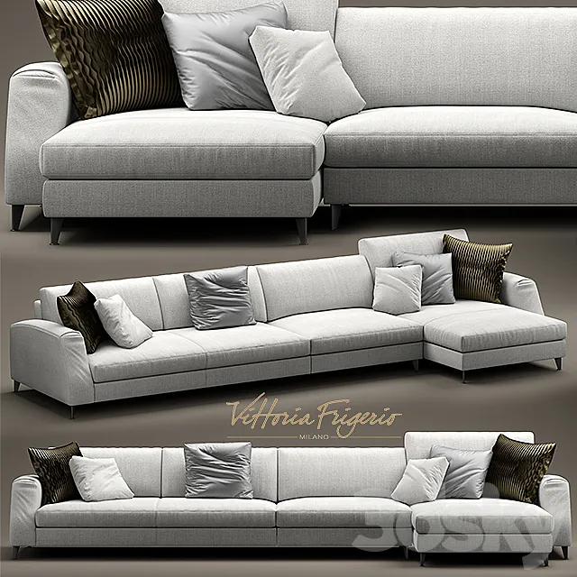 Sofa frigerio salotti DIVANI DAVIS CLASS 3D Model Sofa frigerio salotti DIVANI DAVIS CLASS 3D Model