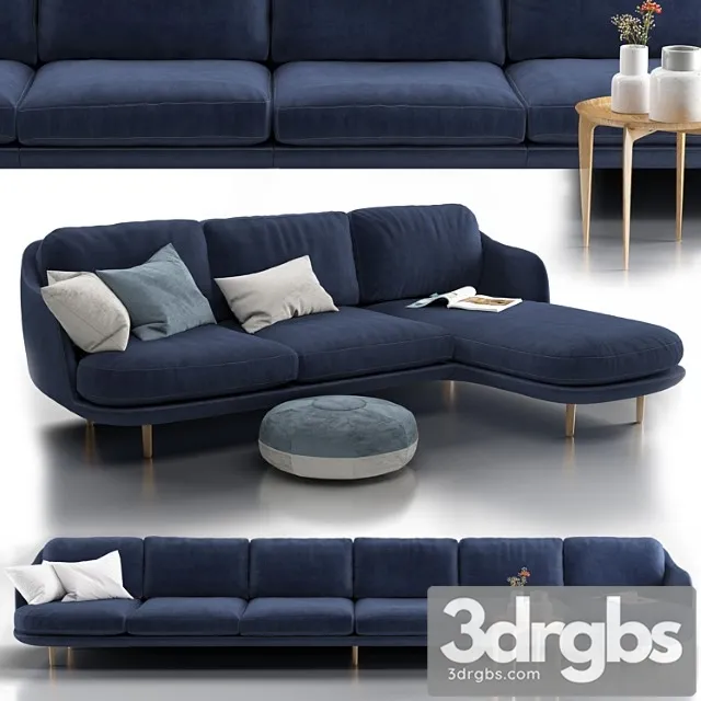 Sofa fritz hansen lune 2 3D Model Download Sofa fritz hansen lune 2 3D Model Download