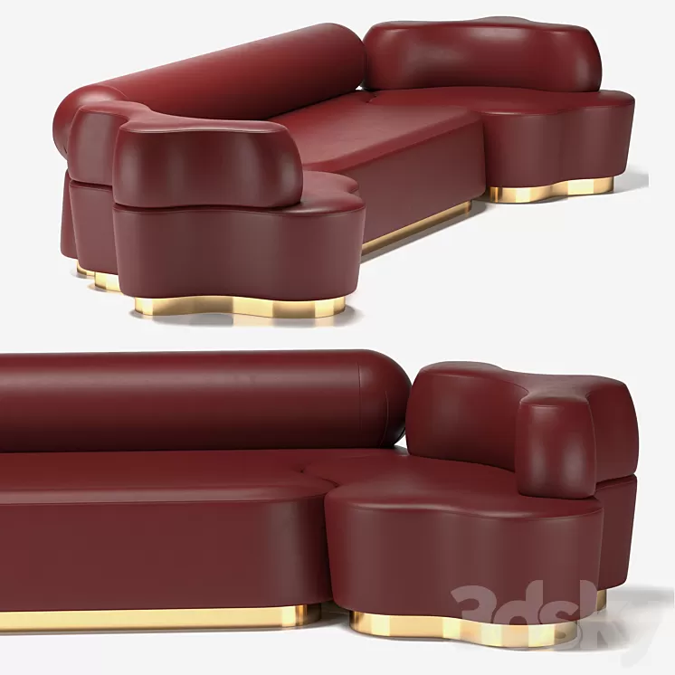 Sofa Gaia Gaia Collection by NAZ YOLOGLU 3D Model Sofa Gaia Gaia Collection by NAZ YOLOGLU 3D Model