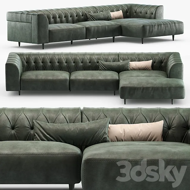 Sofa GAMMA ARREDAMENTI MARLON S03 + D31 + PG010 3DModel