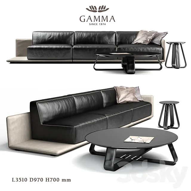 sofa Gamma Border 3DModel sofa Gamma Border 3DModel