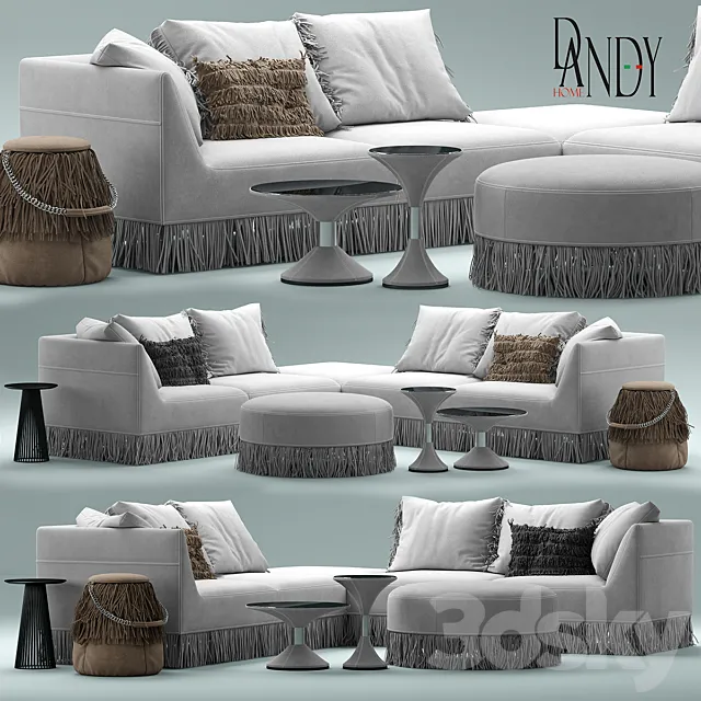 Sofa Gamma Marilyn 3D Model Sofa Gamma Marilyn 3D Model