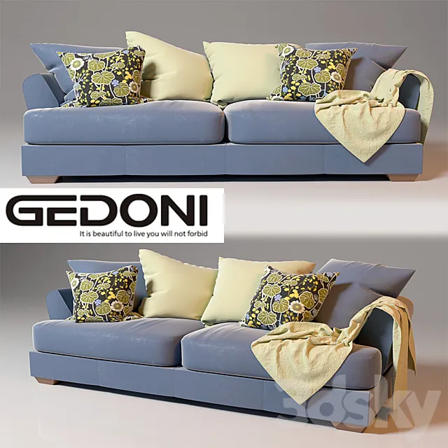 sofa Gedoni 3D Model sofa Gedoni 3D Model