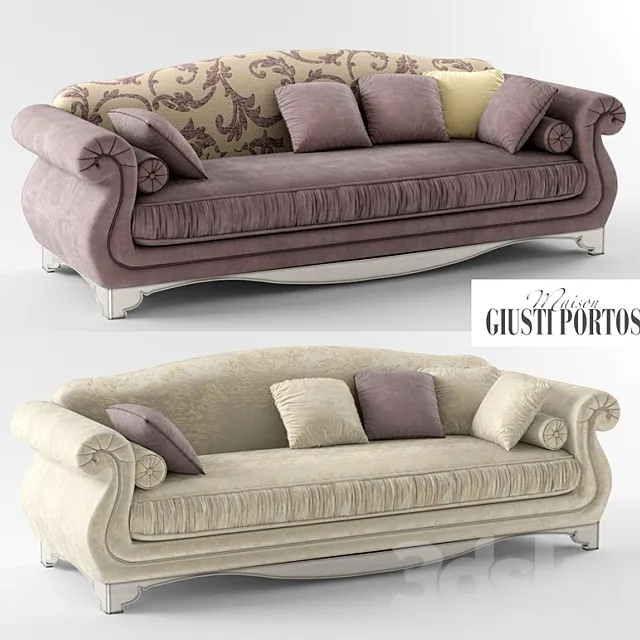Sofa Guisti Portos 3D Model Sofa Guisti Portos 3D Model