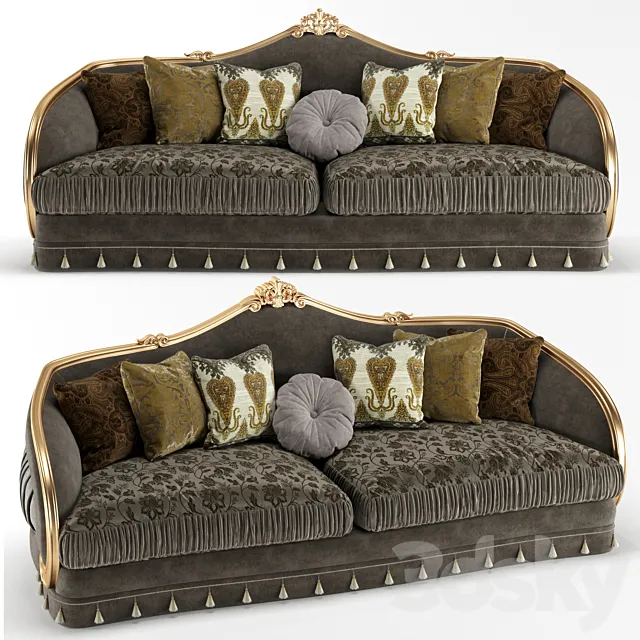 sofa handmade 3D Model