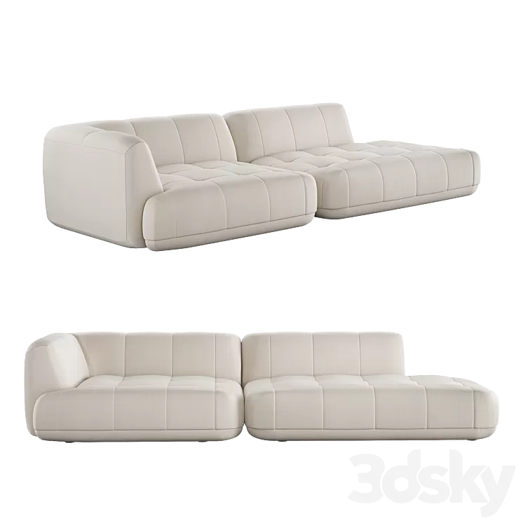 Sofa HAY QUILTON ONE-ARM 3D Model Free Download