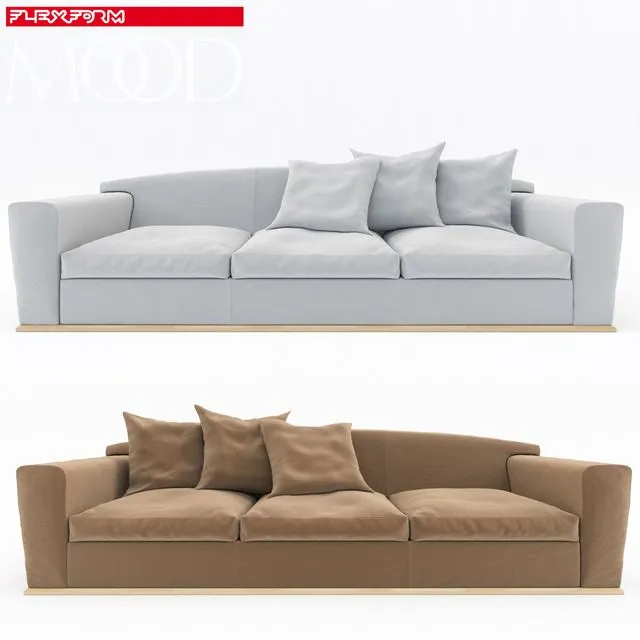 Sofa HILL Flexform 3D Model Sofa HILL Flexform 3D Model