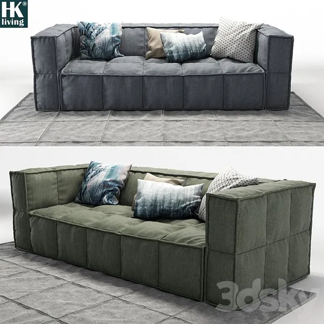 Sofa HK-Living 3D Model Sofa HK-Living 3D Model