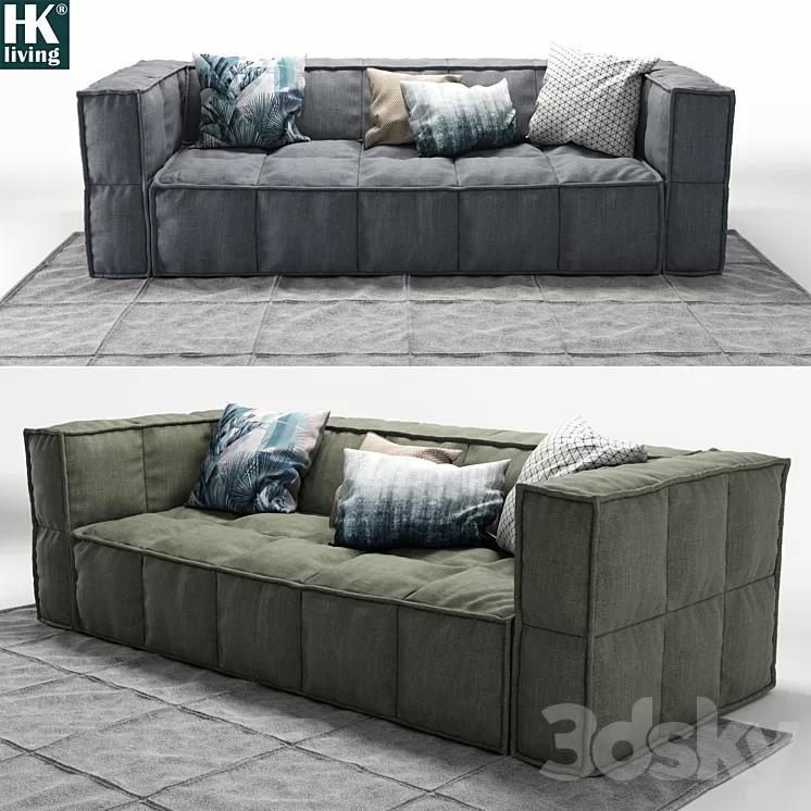 Sofa HK-Living 3D Model