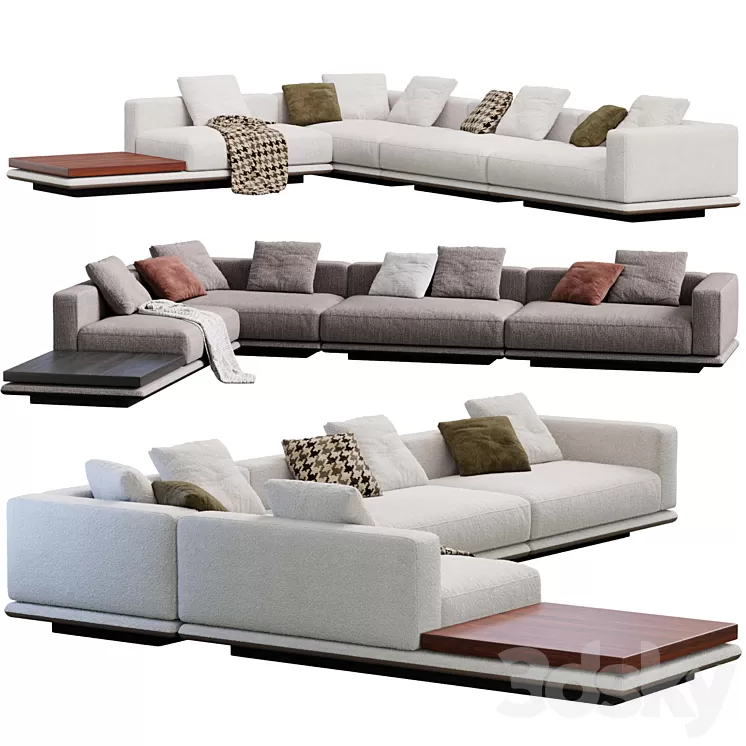 Sofa Horizonte By Minotti 3D Model Free Download