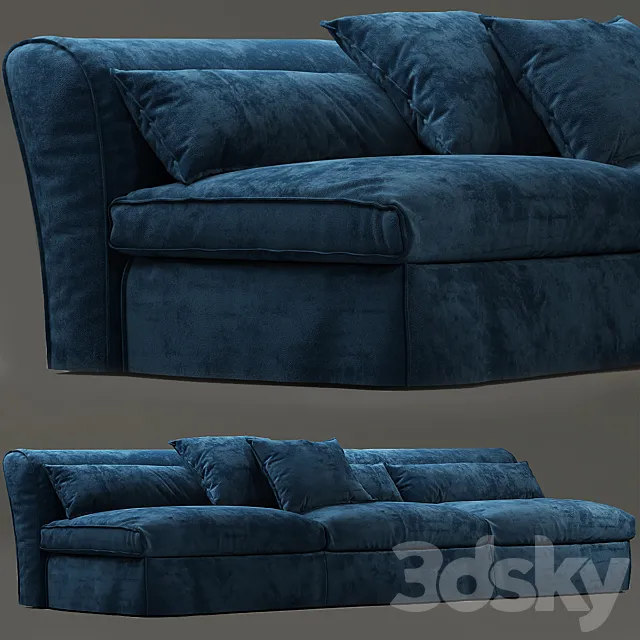 Sofa housse mono baxter 3D Model