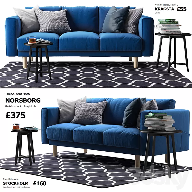 Sofa Ikea Norsborg 2 3D Model