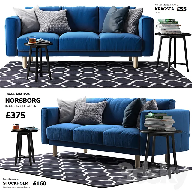 Sofa Ikea Norsborg 2 3DModel Sofa Ikea Norsborg 2 3DModel