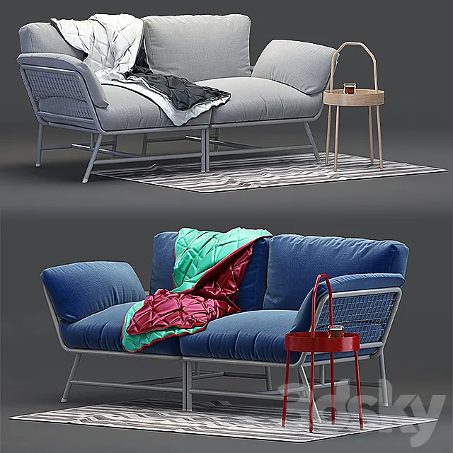Sofa Ikea PS 2017 3DModel