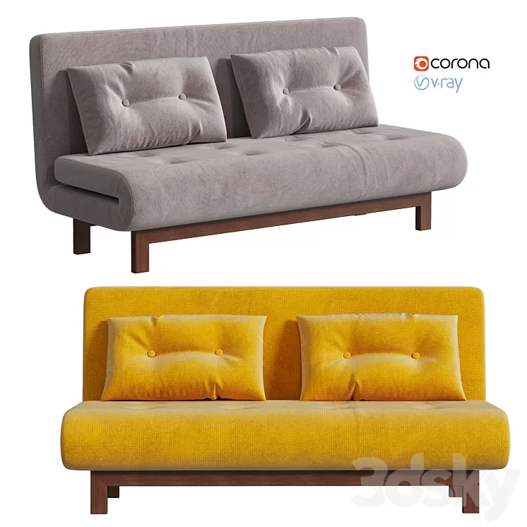Sofa IModern Doris 2 colors 3D Model Sofa IModern Doris 2 colors 3D Model