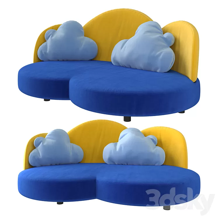 Sofa in the nursery Cloud from Haba (art.2924) 3D Model