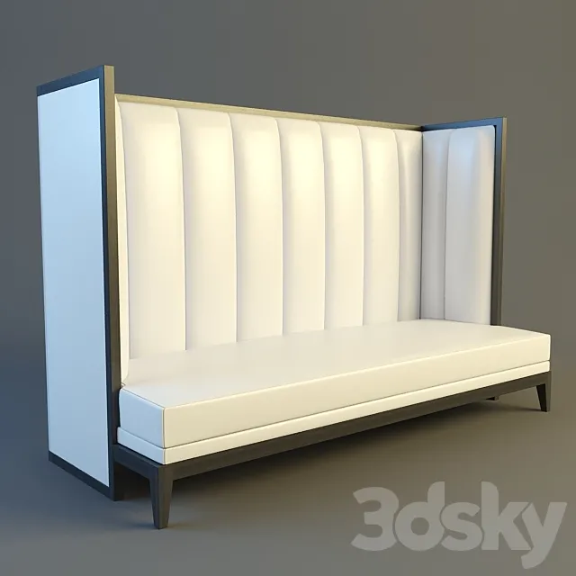Sofa in the restaurant 3D Model
