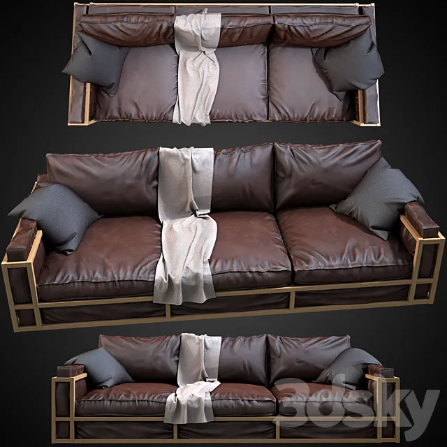 Sofa in the style of Loft 3D Model