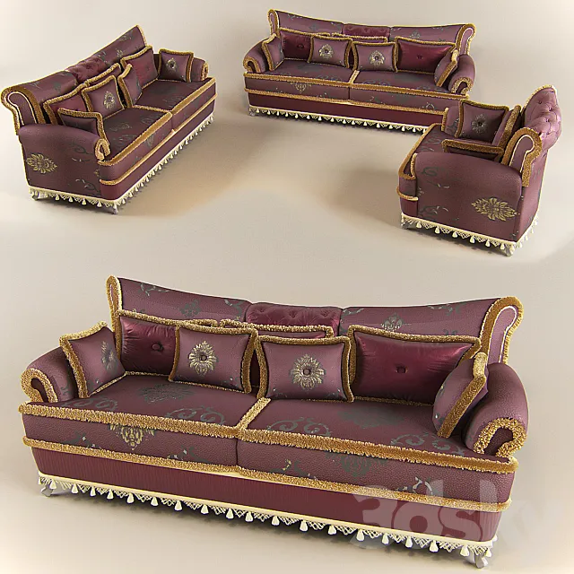 Sofa Italian factory BM Style. Model Queen. 3D Model