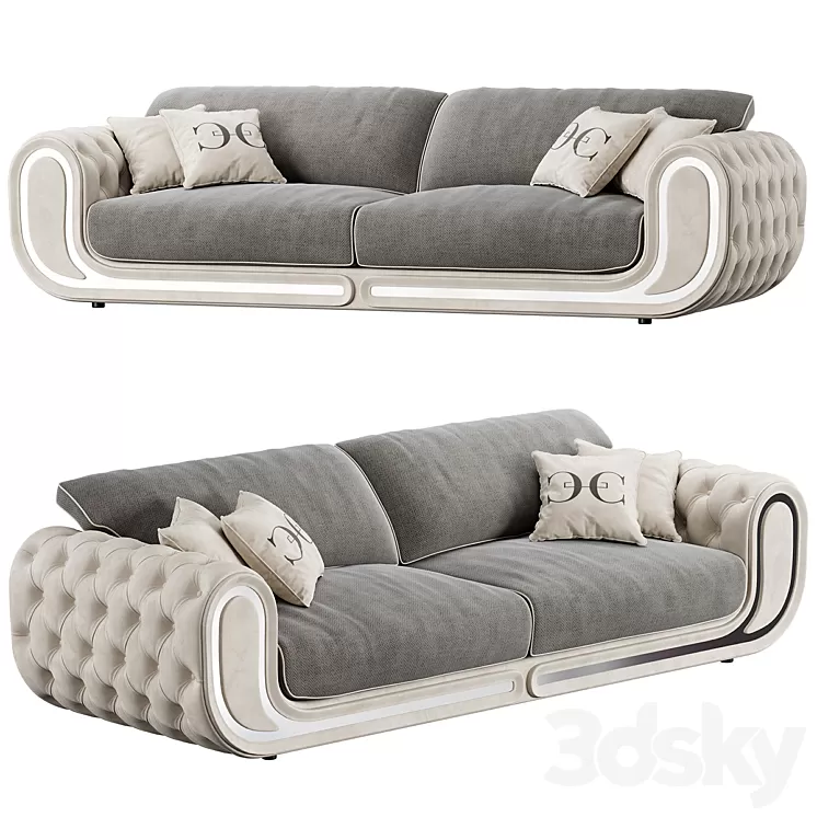 Sofa JACK CORNELIO CAPPELLINI 3D Model Sofa JACK CORNELIO CAPPELLINI 3D Model