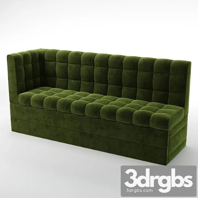 Sofa kitchen corner breeze velveteen green and beige