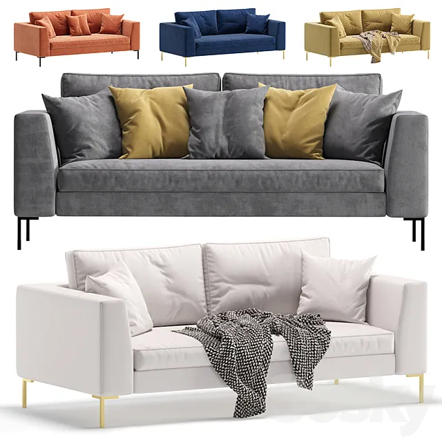 Sofa Kona 5 Colors Version_Диван Kona 3D Model Sofa Kona 5 Colors Version_Диван Kona 3D Model