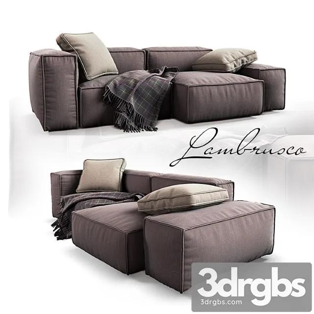 Sofa lambrusco 2 3D Model Download Sofa lambrusco 2 3D Model Download