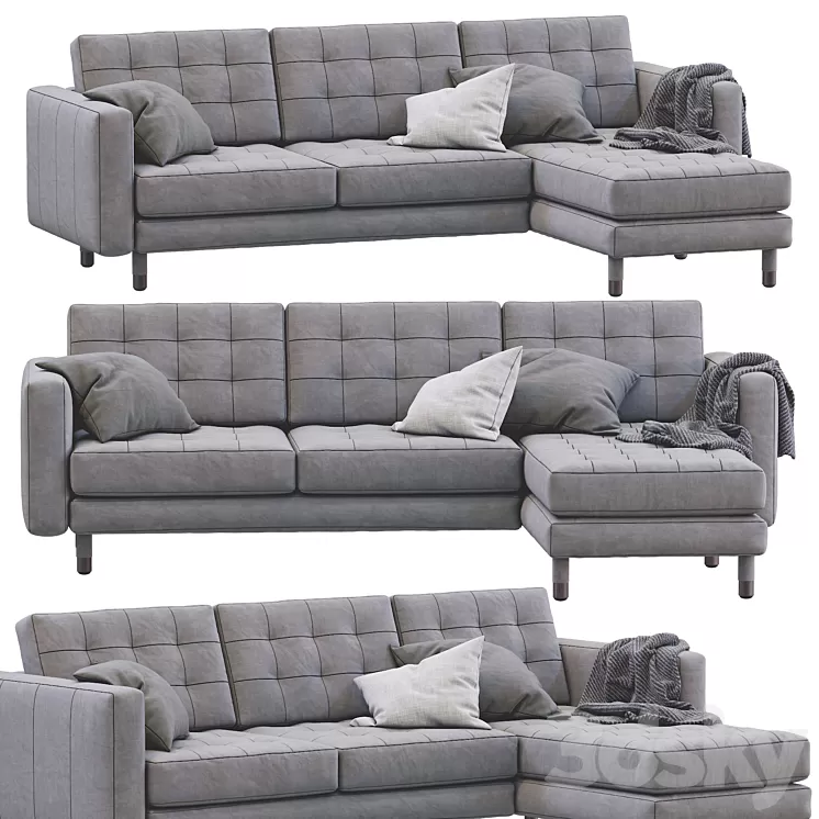 Sofa Landskrona By Ikea 3D Model Sofa Landskrona By Ikea 3D Model