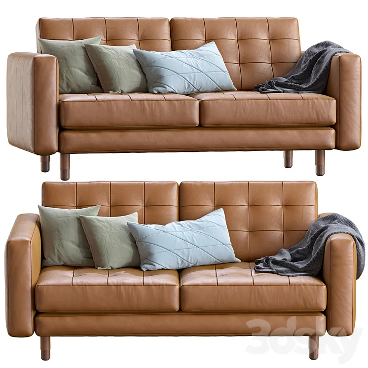 Sofa Landskrona leather By Ikea 3D Model Free Download Sofa Landskrona leather By Ikea 3D Model Free Download