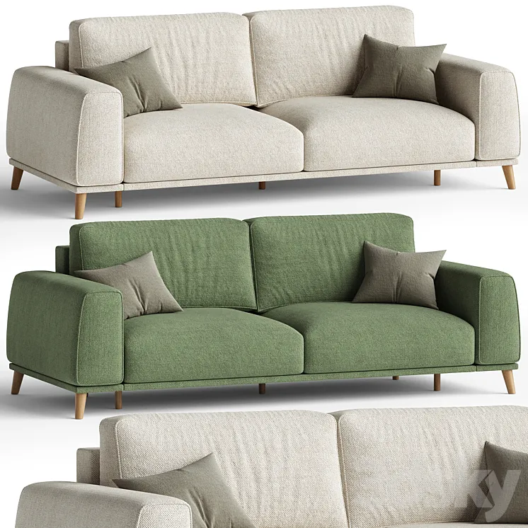 Sofa Laronso Soft Pearl 3D Model Free Download