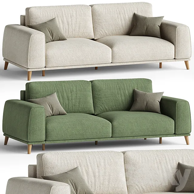 Sofa Laronso Soft Pearl 3D Model Sofa Laronso Soft Pearl 3D Model