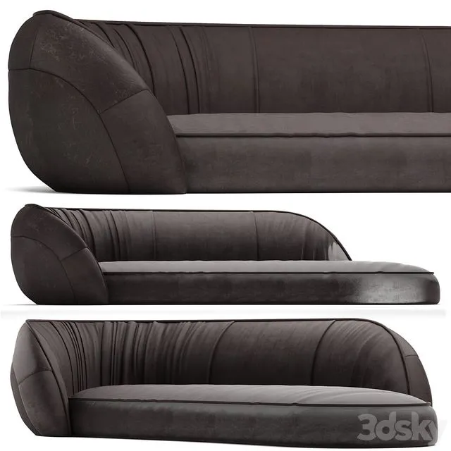 sofa Leon (Baxter) by Draga & Aurel 3D Model